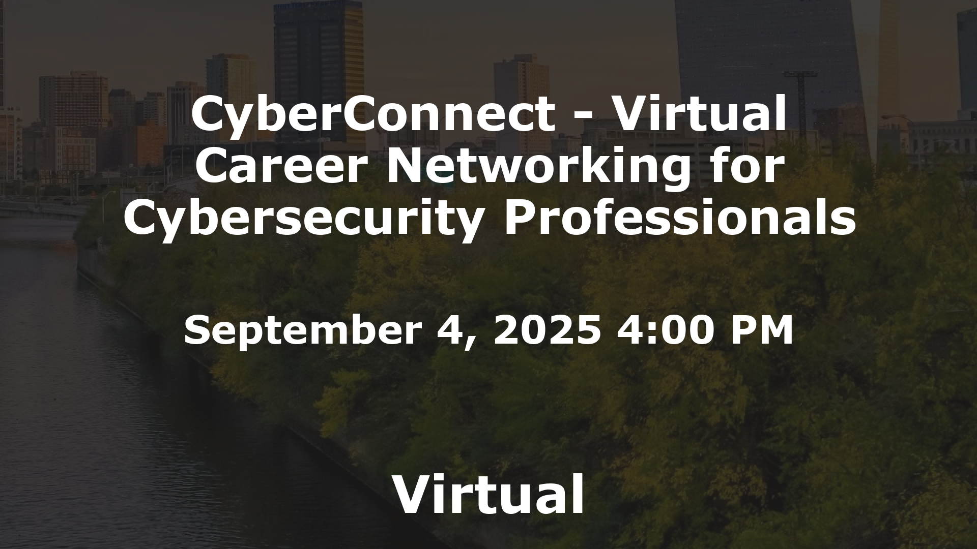 CyberConnect - Virtual Career Networking for Cybersecurity Professionals event image